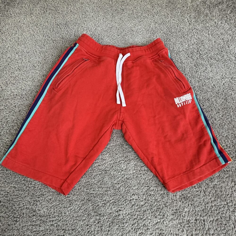 Billionaire Boys Club Sweat Shorts Mens M Red 10 In Inseam Fleece Drawstring